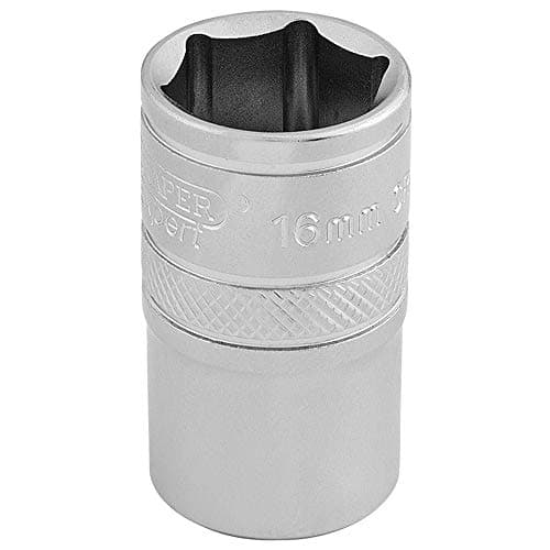 Image of Draper 16606 1/2" Square Drive 6 Point Socket, 16mm Size