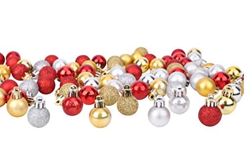 Image of 96 Red Gold Silver Baubles
