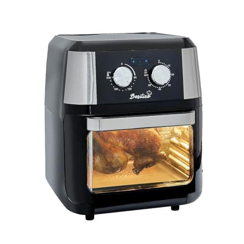 Image of Coopers of Stortford - 12L Air Fryer Oven with Rotisserie, 3-Tier Multi-Function Cooker & Rapid 360° Heat - Crisp Results Fast, Adjustable Timer & Temp Control