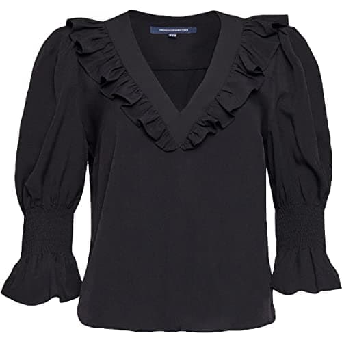 Image of French Connection Women's 72QCO Blouse, Black, S