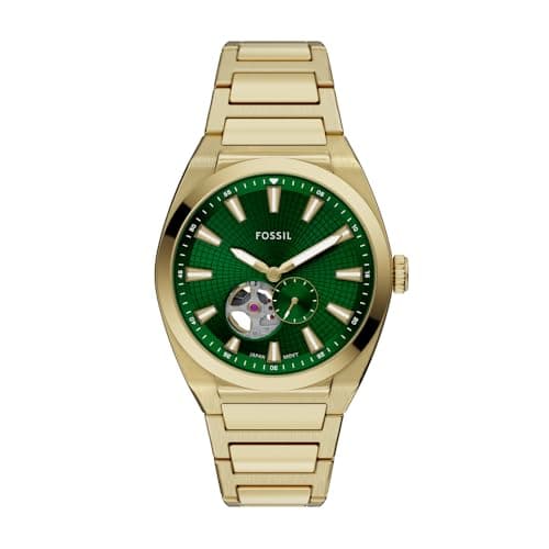 Image of Fossil Everett Men's 42MM Gold-Tone Stainless Steel Watch, ME3276