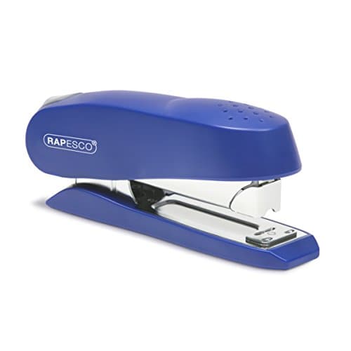 Image of Rapesco 0237 Luna Front Loading Stapler, 50 Sheet Capacity, Blue
