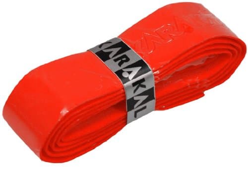 Image of Karakal - PU Super Grip - Self-Adhesive Grip Tape for Badminton, Squash, Tennis, Hockey Stick or Ice Hockey Stick – Pack of 5 or 24 – Assorted Colours, Racket handle, red, Grip 1