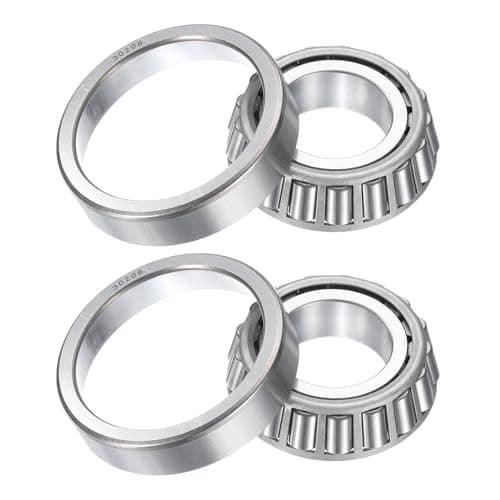 Image of sourcing map 2pcs 30206 Tapered Roller Bearing Cone and Cup, 30mm Bore x 62mm OD x 17.5mm Thick, Chrome Steel Taper Bearing Set, ABEC-5