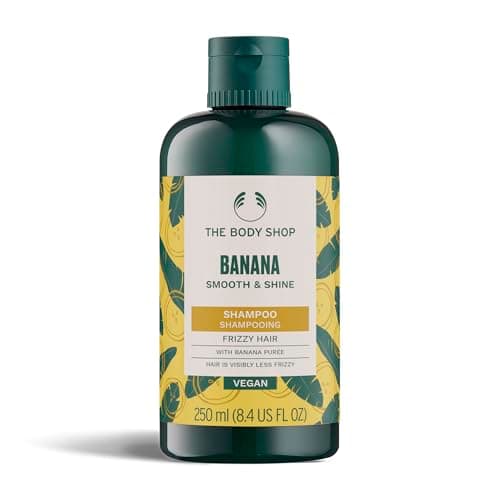 Image of The Body Shop Banana Truly Nourishing Shampoo (1x 250ml), Vegan Dry Hair Shampoo with Organic Banana, Smooths Frizz & Nourishes Root to Tip, Body Shop Banana Shampoo for Healthier-Looking Hair