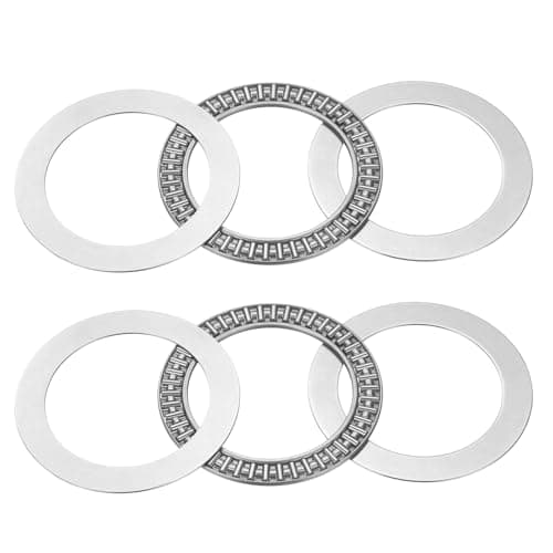 Image of sourcing map 2 Sets AXK6590 Thrust Needle Roller Bearings with 4 Washers, Chrome Steel Needle Roller Bearings, ID 65mm, OD 90mm, Thickness 5mm
