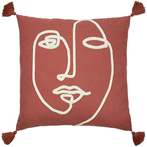 Image of furn. Uno Face Cushion Cover, Red Clay, 45 x 45cm