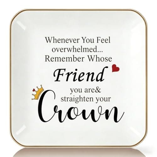 Image of Titanape Gift for Friends - Remember Whose Friend You Are Best Friends Trinket Dish, Friendship Gifts for Women, Christmas Birthday Present for Her