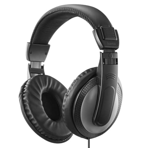 Image of Hama "Shell II Over-Ear Headphones, Long Cable (2m), Black
