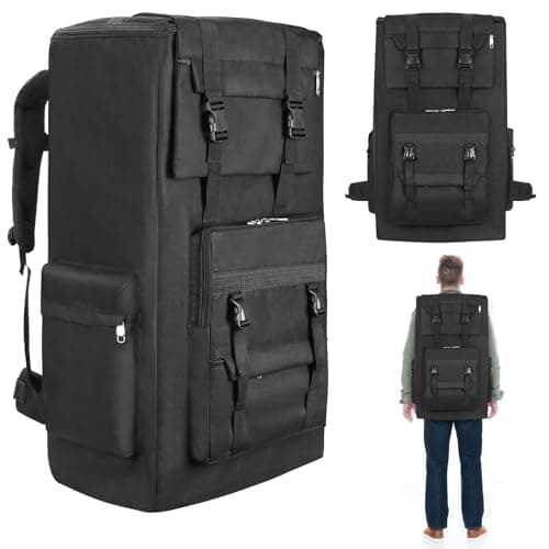 Image of 120L Hiking Camping Backpack Men Women Waterproof Large Capacity Hiking Rucksack Travel Backpack Outdoor Sport Travel Daypack Bag Molle Rucksack for Camping Hunting Travelling Trekking Climbing