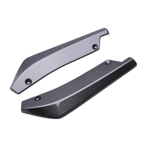 Image of Rear Bumper Diffuser For A3 For A4 For A5 For A6 For A7 B8 S4 S5 Rear Bumper Splitter Diffuser Canard Wrap Spoiler Side For Fender Skirt Corner Lip Chin Bumper Diffuser Spoiler(Carbon Fiber)