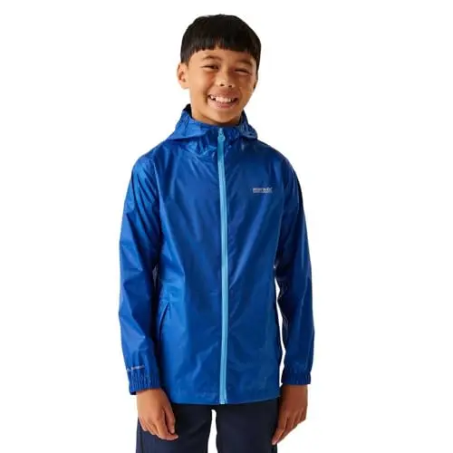 Image of Regatta Kids Kids Pack It Jacket Packaway Waterproof Shell, Breathable & Durable - Perfect for Outdoors, Walking, Hiking & Camping