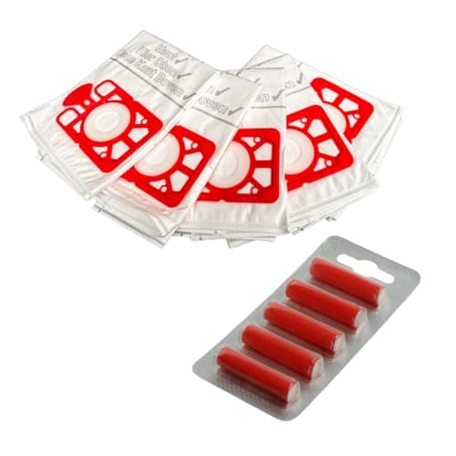 Image of Avern Genuine Numatic Hepa-Flo Hoover Bags Henry Hetty NRV Vacuum Cleaner Dust Bags (5 Pack + 5 Freshener Sticks)