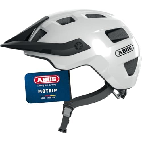 Image of ABUS MTB helmet MoTrip - robust bike helmet with height-adjustable peak for mountain bikers - customised fit - unisex