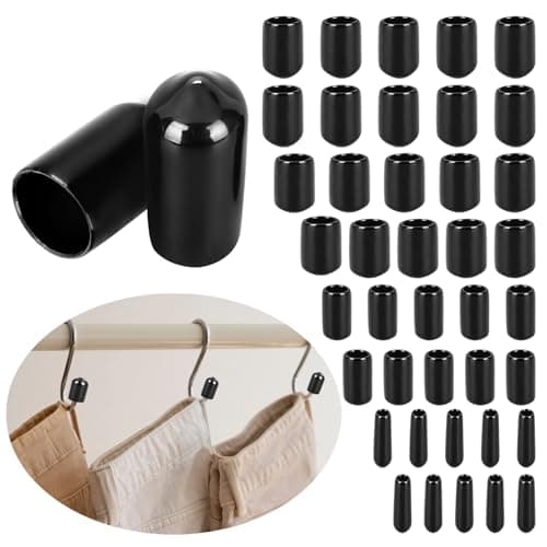 Image of Amabro 40pcs Rubber End Caps, Vinyl Round End Caps for Screw Round Bolt Covers Caps Flexible Screw Thread Protector Caps Tube Flexible Pipe Post Bolt Cap Cover Assortment Kit 3mm/6mm/9mm/12mm