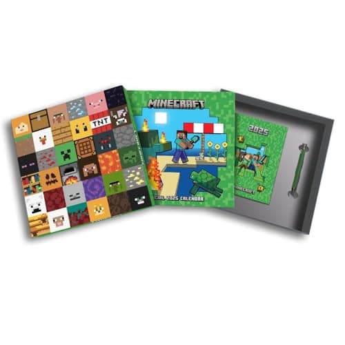 Image of 2025 Calendar Minecraft Calendar, A5 Diary and Pen Gift Box Set Official Product
