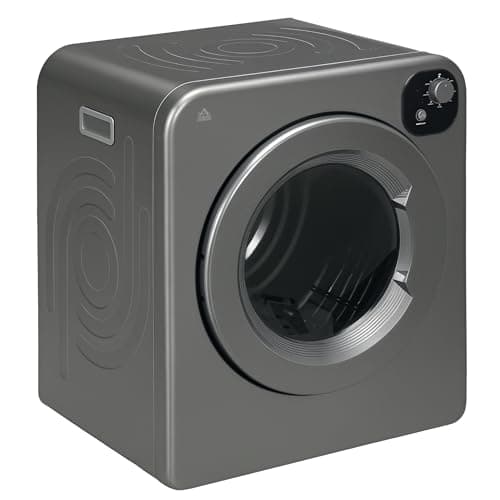 Image of HOMCOM 6kg Vented Tumble Dryer, Freestanding, Wall Mounted, Stackable, Portable Dryer with 7 Programmers, Grey