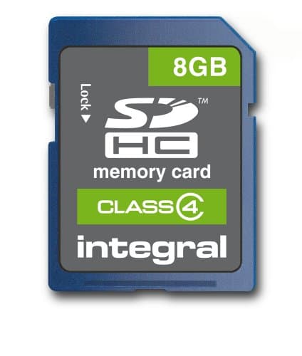 Image of Integral 8GB SDHC Class 4 Card