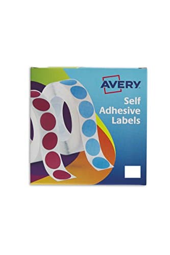 Image of Avery 24-421 Small White Rectangle Labels in Dispenser, Hand Write Only, 19 x 25mm, 1200 Labels Per Pack