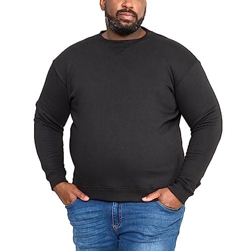 Image of ROCKFORD CREW NECK POLY COTTON FLEECE SWEAT SHIRT (1616) SIZE 1XL TO 8XL, BLACK, GREY AND NAVY