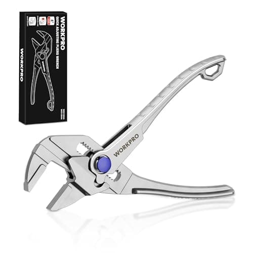 Image of WORKPRO 100 mm Mini Pliers Wrench, Self-Adjusting Parallel Jaws, 20 mm Capacity, High-Toughness Alloy Steel, Rust-Resistant, Ideal for Tight Spaces