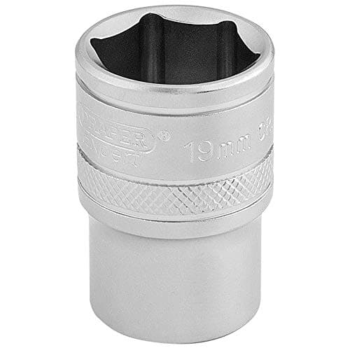 Image of Draper Expert 1/2" 19mm Square Drive Socket | 6 Point Hex Socket | Chrome Vanadium Steel Wrench Accessory | 16609