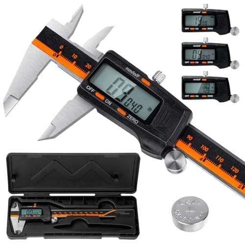 Image of Digital Vernier Calipers 150mm - High Precision Digital Caliper with Large LCD Screen, Micrometer Accuracy, Calipers Measuring Tool for DIY & Professionals, Inches/MM Conversion