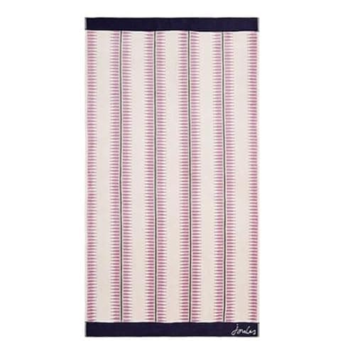 Image of Joules Fruity Stripe Bath Sheet Oat