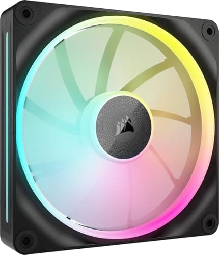 Image of Corsair iCUE LINK LX140 RGB 140mm PWM Fan Single Pack – Dual Light Loops – Requires iCUE LINK System Hub (Sold Separately) AirGuide Technology – Black