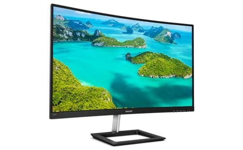 Image of Philips 272E1CA - 27 Inch FHD Curved Monitor, 75Hz, 4ms, VA, AMD FreeSync, Speakers, FlickerFree (1920 x 1080, 250 cd/m², VGA/HDMI/DP)