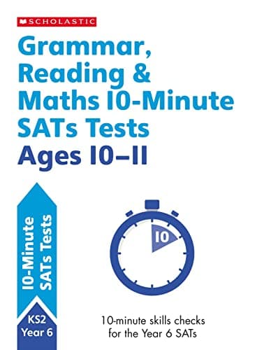 Image of Quick test grammar, reading and maths activities for children ages 10-11 (Year 6). Perfect for Home Learning. (10 Minute SATs Tests)