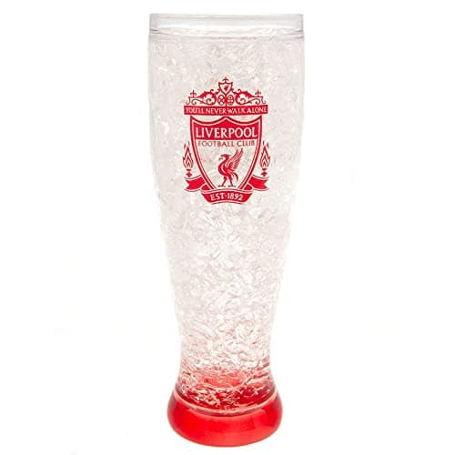 Image of Liverpool FC Slim Freezer Pint Glass (One Size) (Clear/Red)