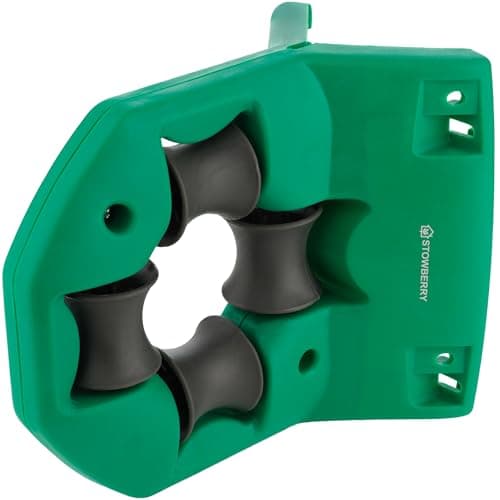 Image of STOWBERRY Garden Hose Pipe Guide Roller – Corner & Wall Hose Guide Roller Tool for Preventing Kinks, Protecting Plants, and Easy Garden Watering