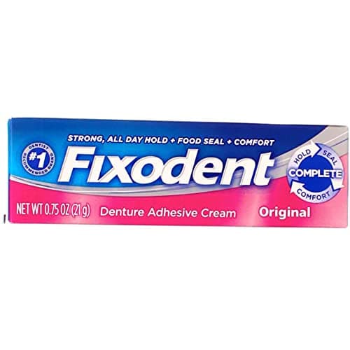 Image of Fixodent Med-Choice Original Strong and Long Hold Adhesive Teeth Cream 0.75 oz (Pack of 5)