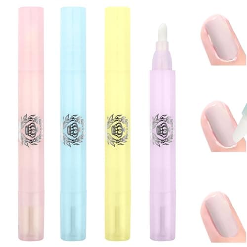 Image of LOPHE 4 PCS Nail Polish Correction Pens, Gel Nail Polish Remover Pen, Replaceable Nail Edge Cleaning Pen with 12 Replacement Heads, Suitable for Diy Manicure or Nail Salon, Professional Manicure Tools