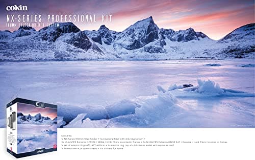 Image of COKIN NX-Series Professional Kit inc. 100mm Filter-Holder + CPL + Wallet + NUANCES Extreme ND1024/ND64/ND8 + GND8 Soft/Reverse/Hard in frames + ø72/77/82mm Adapter ring + accessories