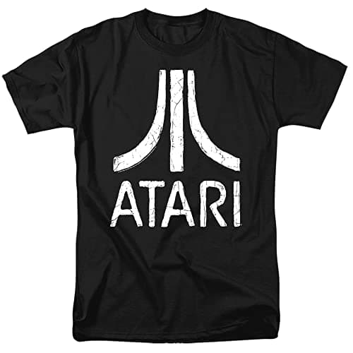 Image of Atari Video Games Classic Logo Distressed Adult T-Shirt Tee