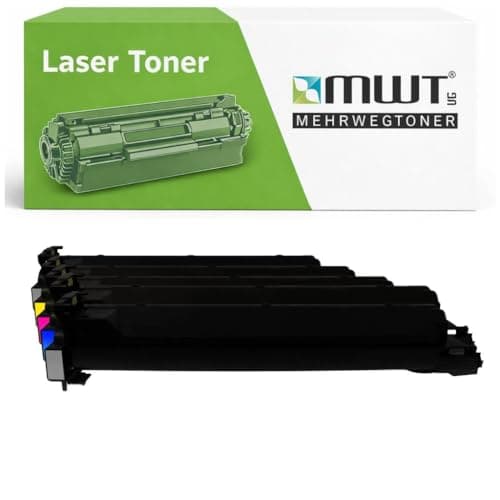 Image of Mehrwegtoner Toner 5X Compatible with Konica Minolta Bizhub C240 C250 C252 Replaces TN-210 TN210 Set with 15% More Performance