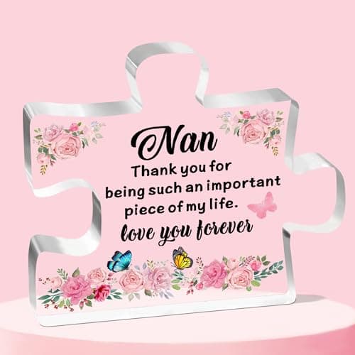 Image of JETTOP Nan Gifts-Gifts for Nan Birthday Christmas Mothers Day Great Best Nan Gifts Acrylic Plaque Piece
