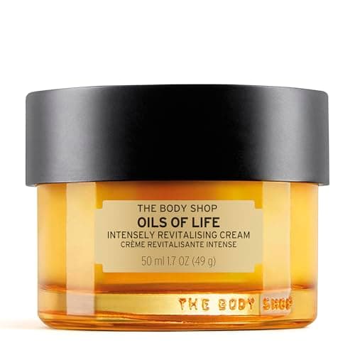 Image of The Body Shop Oils of Life Intensely Revitalising Cream (1x 50ml), Nourishing Face Moisturiser for Women, Hydrating Day Cream with Seed Oils, 97% Natural Origin, Face Care for Mature Skin