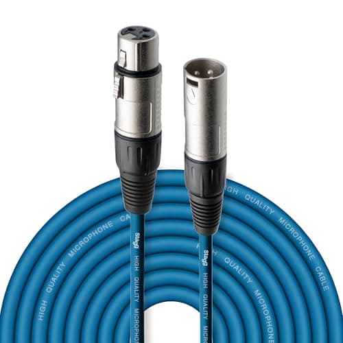 Image of Stagg SMC10 CBL 10 m XLR to XLR Microphone Cable - Blue