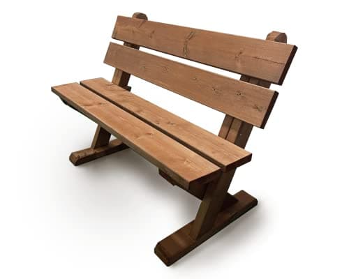 Image of Churnet Valley Wooden Garden Bench, Bench, Wooden Garden Furniture,