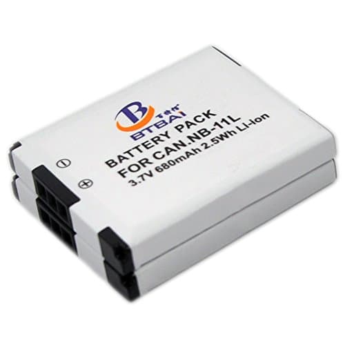 Image of BTBAI 2x PowerShot SX410 IS Battery for SX410IS NB-11L NB-11LH Digital Camera Battery k1a