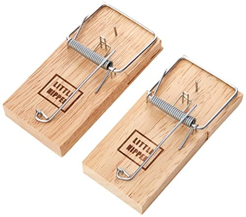 Image of Pest-Stop Little Nipper Mouse Trap | Wooden Traps for Indoors | Durable Reusable Snap Traps | Mice Trap for Rodent Control - Mousetraps for Home and Office - Pack of 2