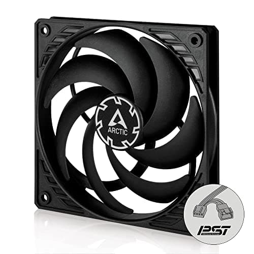 Image of ARCTIC P12 Slim PWM PST - PC Fan, 120mm Fan, PC Case Fan with PWM Sharing Technology (PST), Pressure-optimised, Quiet motor, Computer, Extra slim, 300-2100 rpm - Black