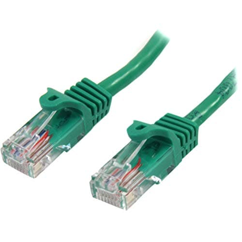 Image of StarTech.com 45PAT5MGN 5 m Green Cat5e Patch Cable with Snagless RJ45 Connectors, Long Ethernet Cable, 5 m Cat 5e UTP Cable