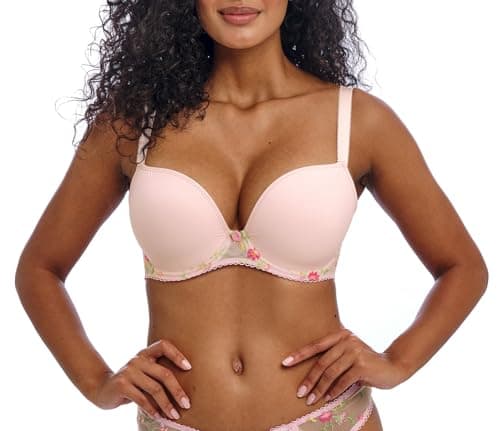 Image of Freya Women's Love Crush Underwire Molded Plunge T-Shirt Bra, Pink Champagne, 32F