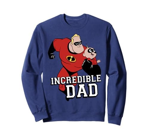 Image of Disney Pixar Incredibles 2 Father's Day Incredible Dad & Son Sweatshirt