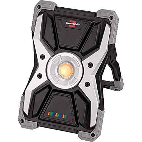 Image of Brennenstuhl Rufus 15CRI 96 Rechargeable LED Work Spotlight (2700lm, IP65, Selectable Light Colour, Construction Spotlight with powerbank Function, incl. Charging Cable)