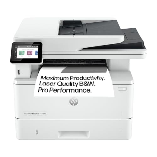Image of HP Laserjet Pro MFP 4102dw Laser Printer | Black and White | Printer for Small Medium Business | Print, Copy, Scan, ADF | 2-Sided Printing | Dual-Band Wi-Fi, Ethernet